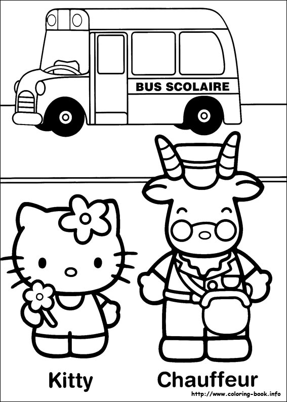 Hello Kitty coloring picture